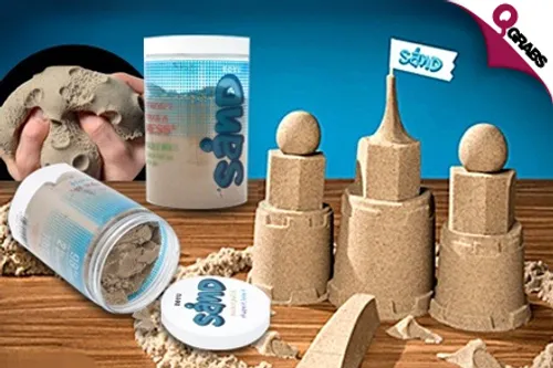 From QR69, Build Sandcastles Without All the Mess with Magic Kinetic Sand! (Up to QR258 Value)